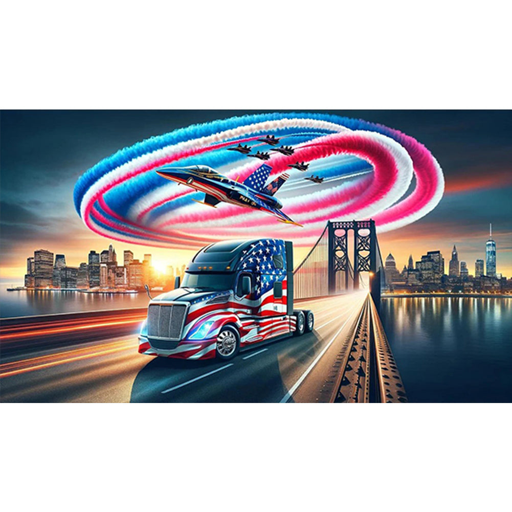 American Eagle - Full Round Drill Diamond Painting 70*40CM