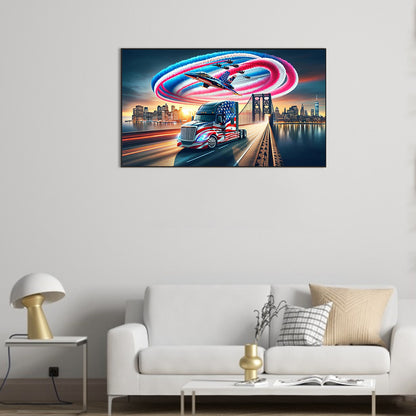 American Eagle - Full Round Drill Diamond Painting 70*40CM