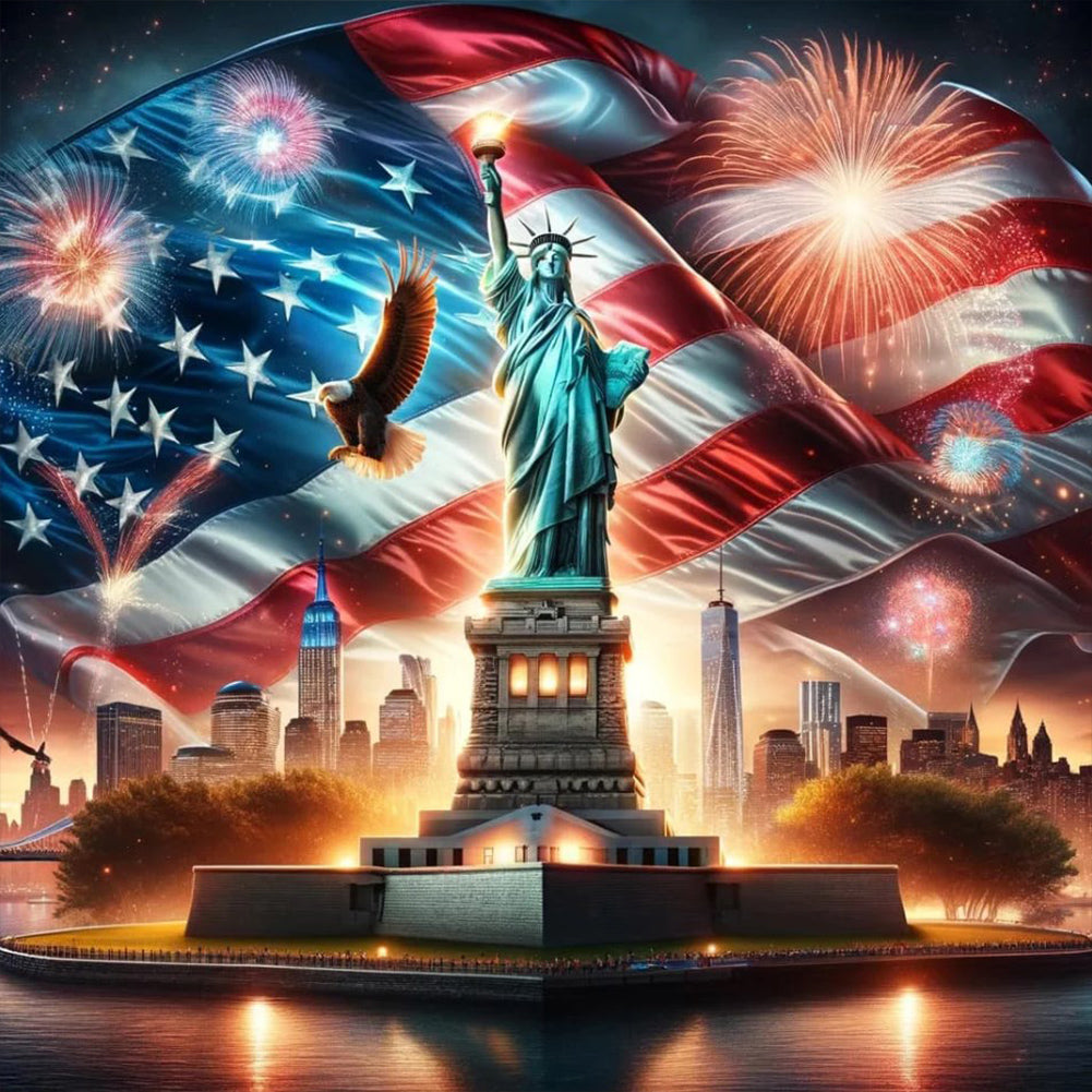 American Eagle - Full Round Drill Diamond Painting 30*30CM