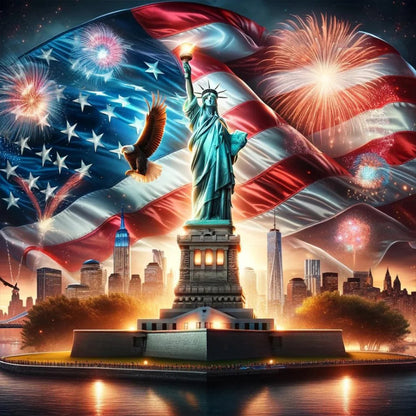 American Eagle - Full Round Drill Diamond Painting 30*30CM