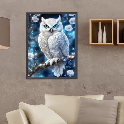 Owl - Full Round Drill Diamond Painting 30*40CM