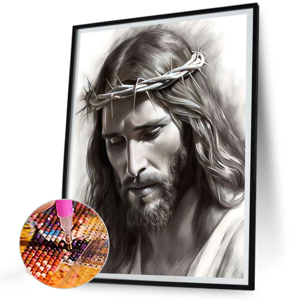 Jesus - Full Round Drill Diamond Painting 30*40CM