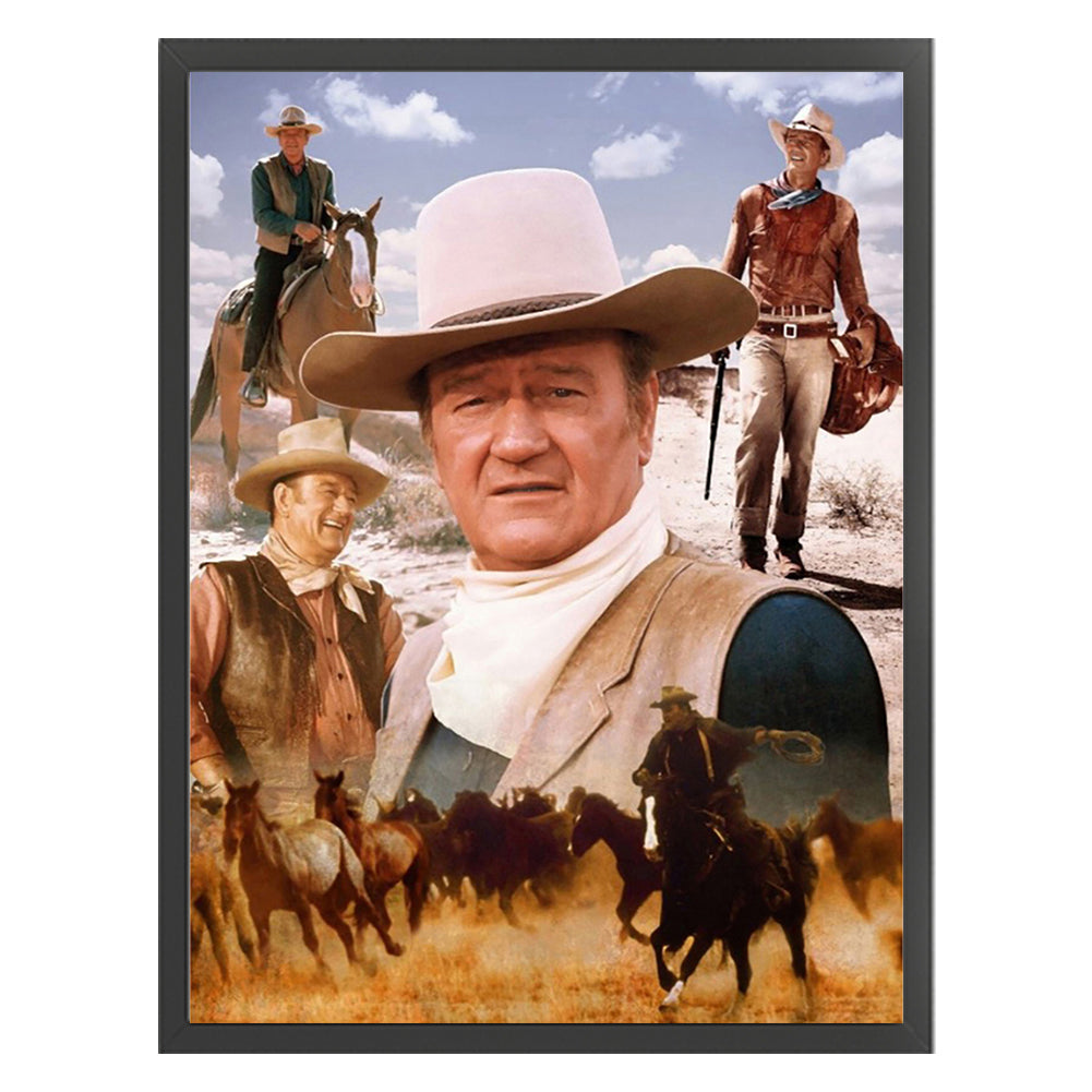 John Wayne Actor - 11CT Counted Cross Stitch 40*55CM