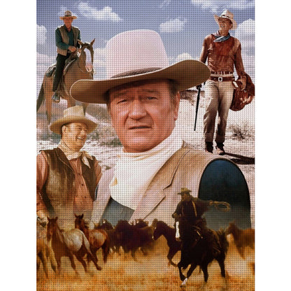 John Wayne Actor - 11CT Counted Cross Stitch 40*55CM