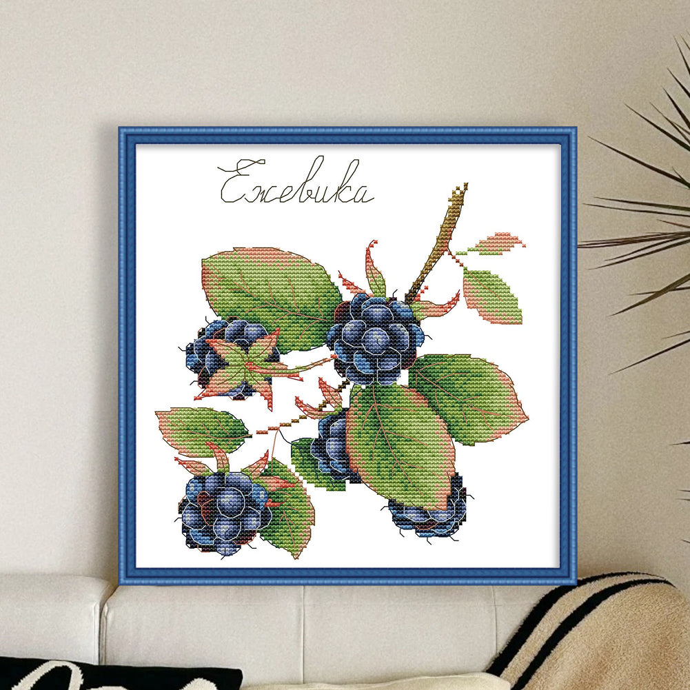 Fruit Series 4 - 14CT Stamped Cross Stitch 26*28CM(Joy Sunday)