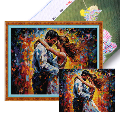 Fall In Love - 14CT Stamped Cross Stitch 63*52CM(Joy Sunday)