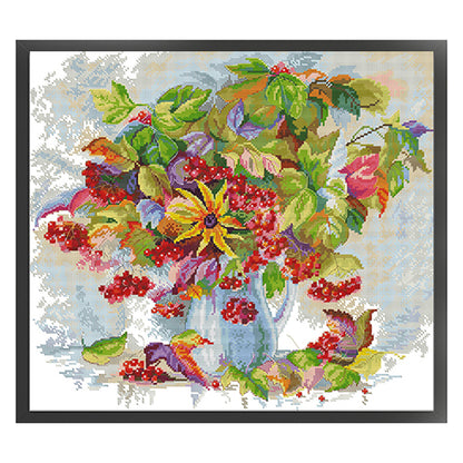 Autumn Colors - 14CT Stamped Cross Stitch 47*44CM
