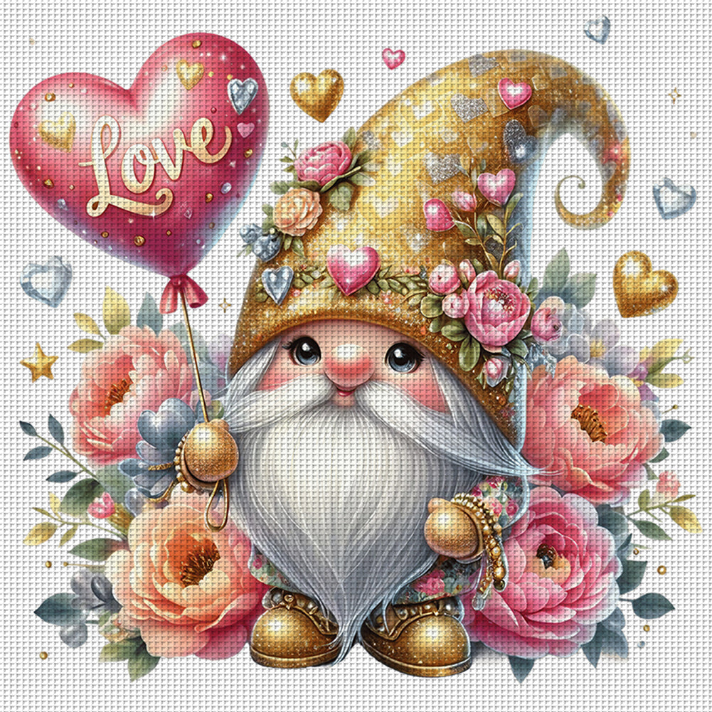 Caring Goblin - 11CT Stamped Cross Stitch 40*40CM