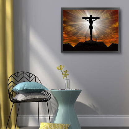 Jesus On The Cross - 11CT Stamped Cross Stitch 50*40CM