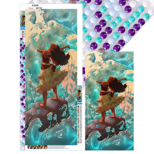 Moana - Full Round Drill Diamond Painting 30*70CM
