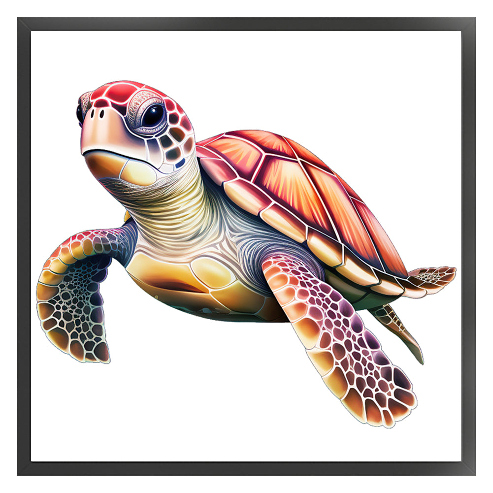 Sea Turtle - 14CT Stamped Cross Stitch 40*40CM