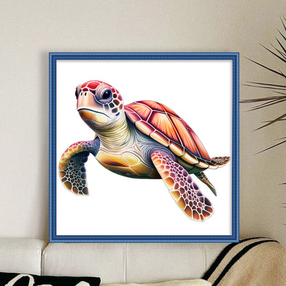 Sea Turtle - 14CT Stamped Cross Stitch 40*40CM