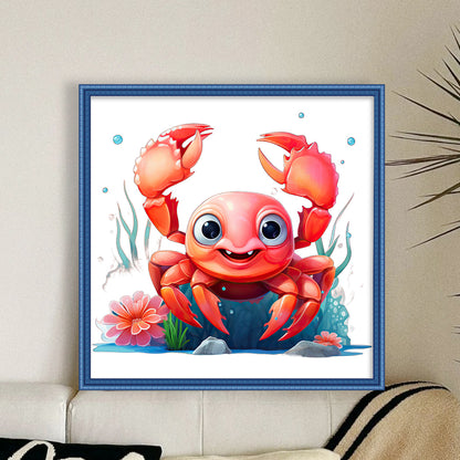 Crab - 14CT Stamped Cross Stitch 40*40CM