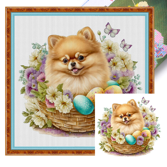 Puppy - 18CT Stamped Cross Stitch 30*30CM