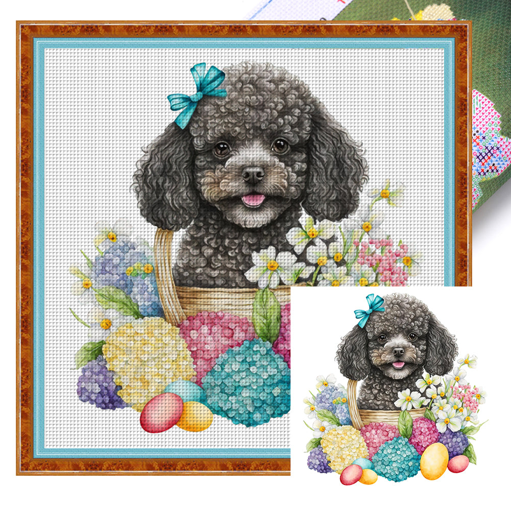 Puppy - 18CT Stamped Cross Stitch 30*30CM