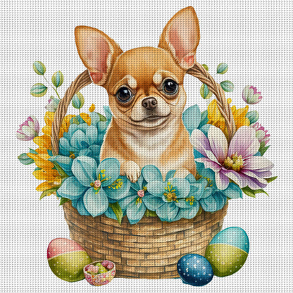 Puppy - 18CT Stamped Cross Stitch 30*30CM