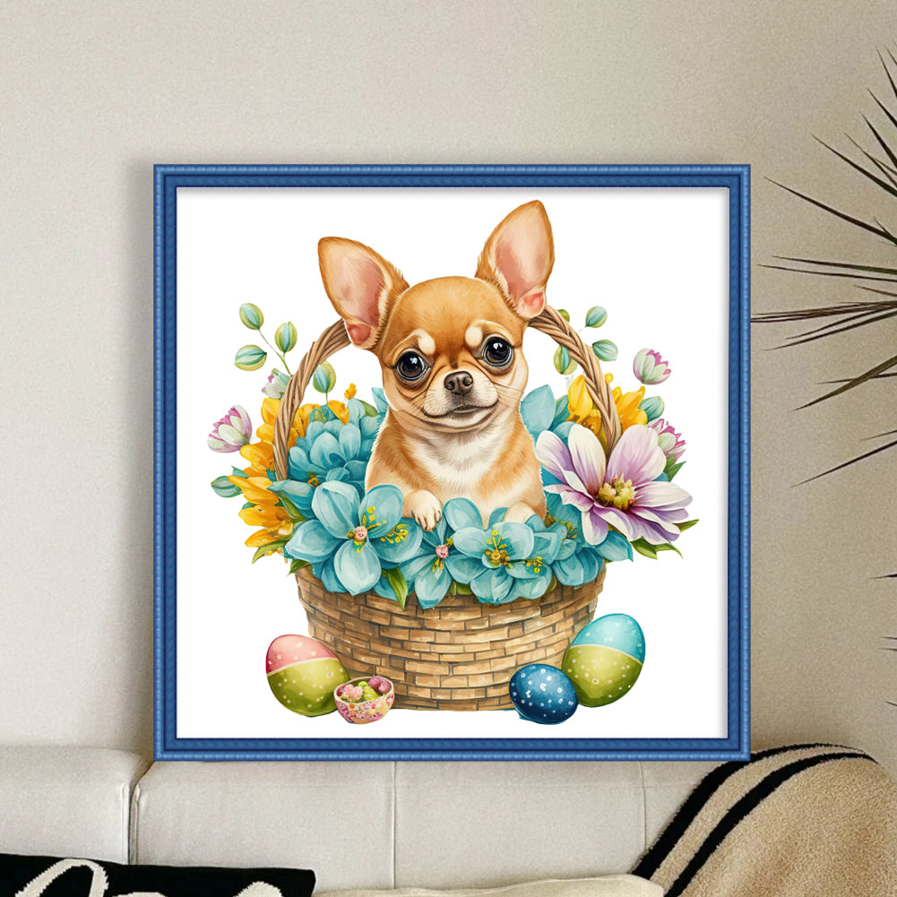 Puppy - 18CT Stamped Cross Stitch 30*30CM