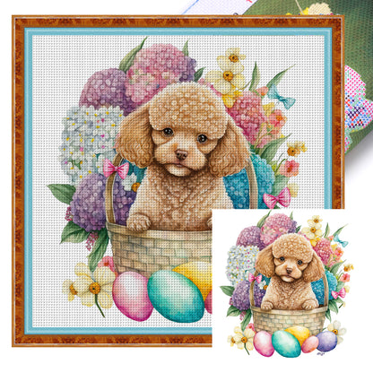 Puppy - 18CT Stamped Cross Stitch 30*30CM