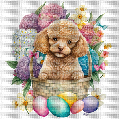 Puppy - 18CT Stamped Cross Stitch 30*30CM