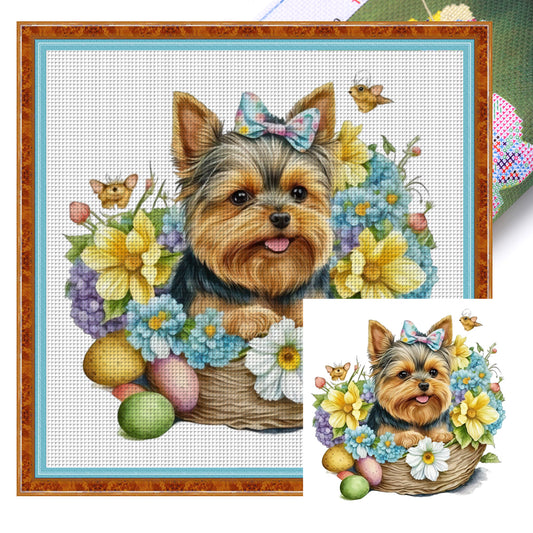 Puppy - 18CT Stamped Cross Stitch 30*30CM