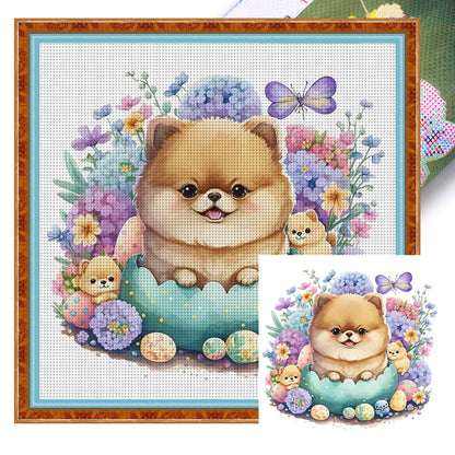 Puppy - 18CT Stamped Cross Stitch 30*30CM