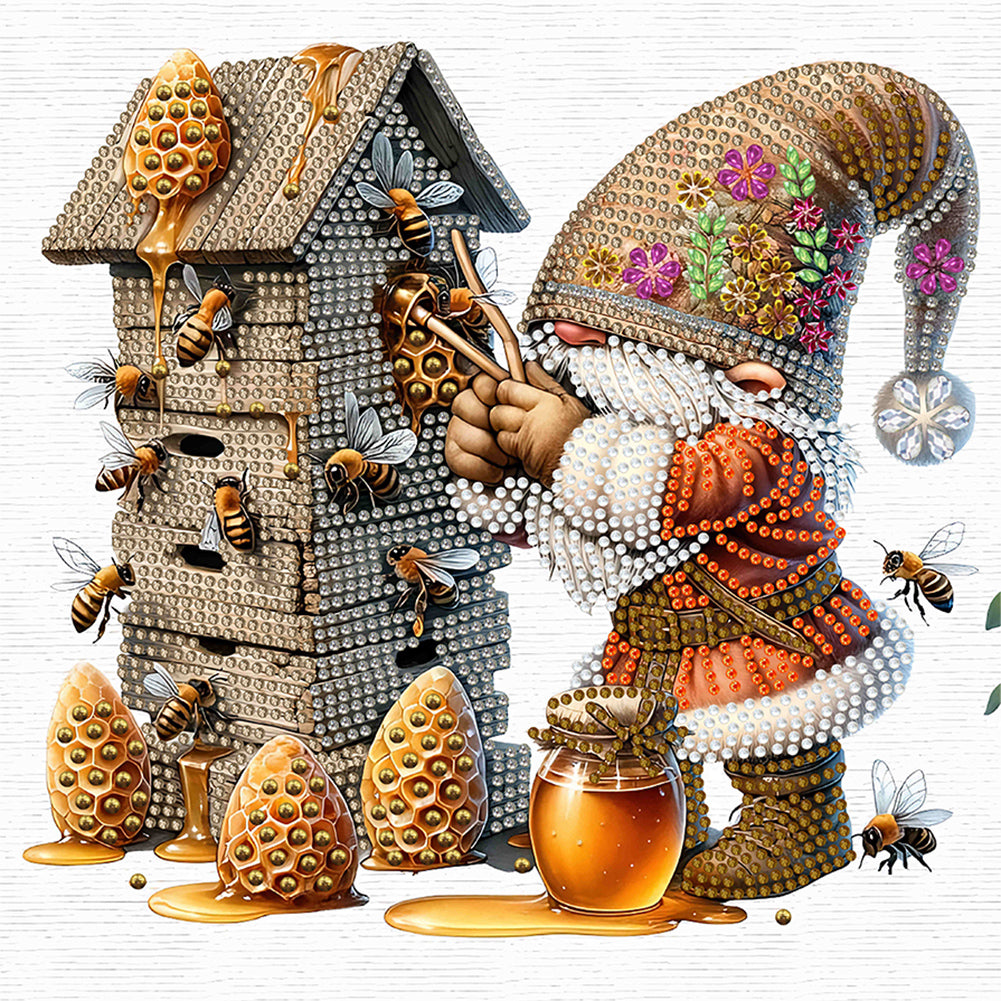 Easter Garden Gnome - Special Shaped Drill Diamond Painting 30*30CM