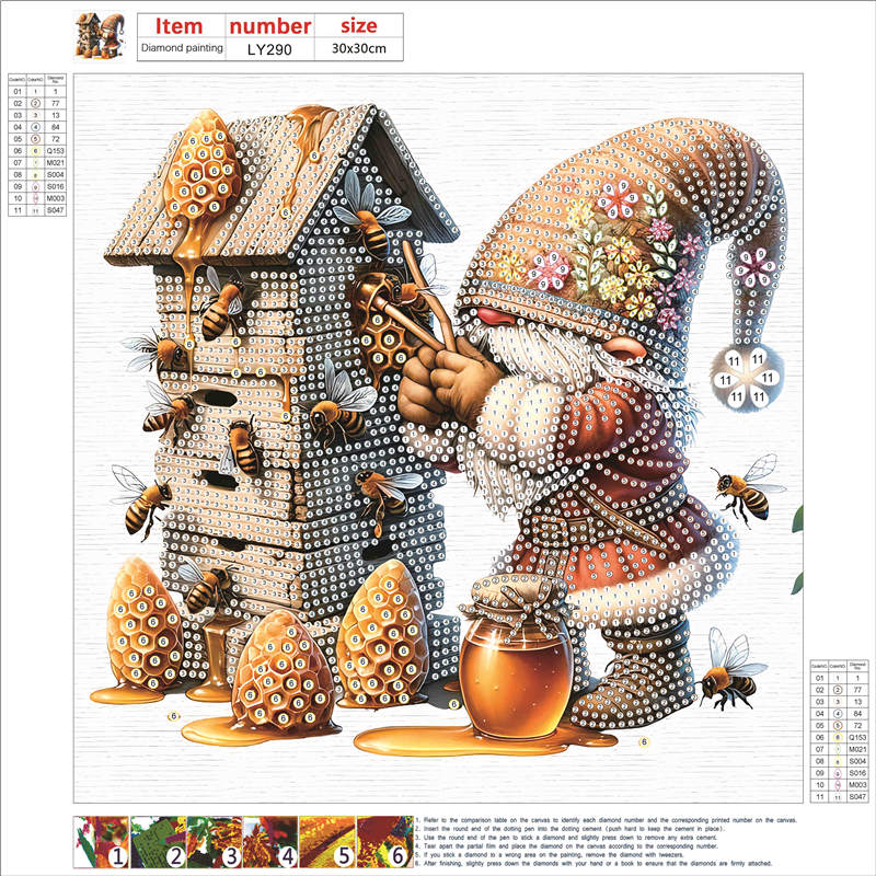 Easter Garden Gnome - Special Shaped Drill Diamond Painting 30*30CM