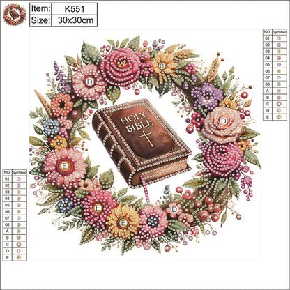 Biblical Wreath - Special Shaped Drill Diamond Painting 30*30CM
