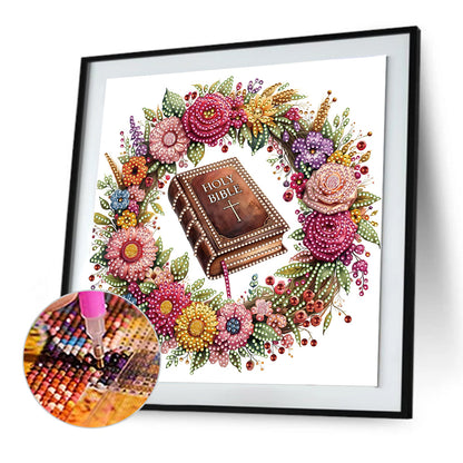 Biblical Wreath - Special Shaped Drill Diamond Painting 30*30CM