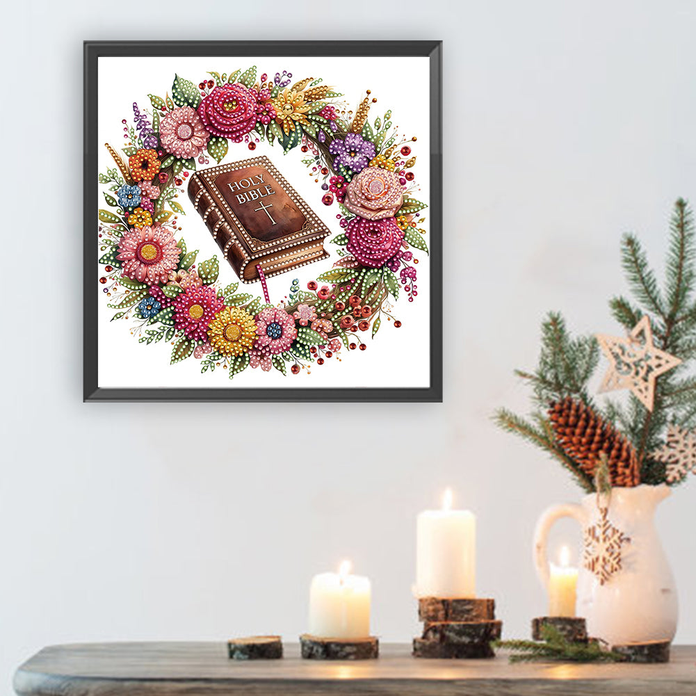 Biblical Wreath - Special Shaped Drill Diamond Painting 30*30CM