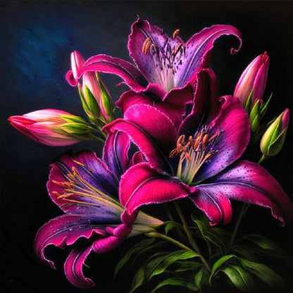 Lily - Full Round Drill Diamond Painting 30*30CM