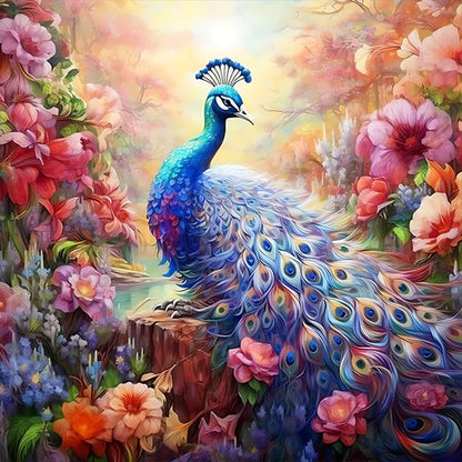 Garden Dinosaur - Full Round Drill Diamond Painting 30*30CM
