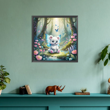 Garden Bear - Full Round Drill Diamond Painting 30*30CM