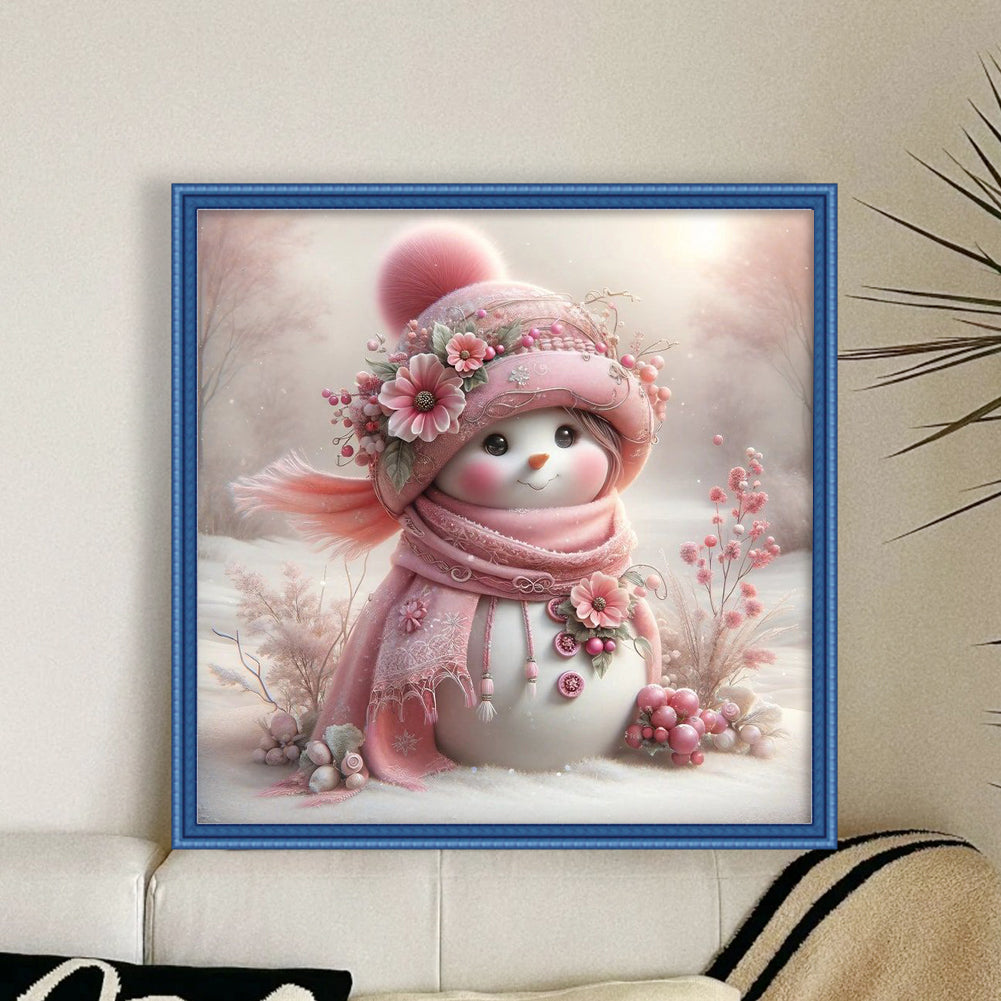 Snowman - 11CT Stamped Cross Stitch 40*40CM