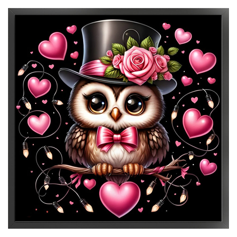 Love Owl - 11CT Stamped Cross Stitch 40*40CM