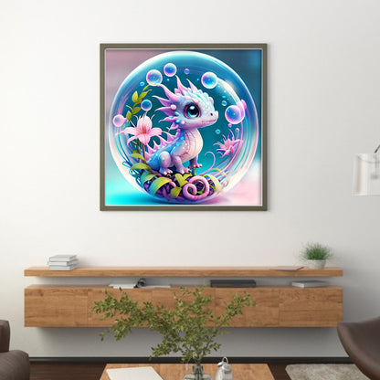 Crystal Ball Zodiac Signs-Dragon - 11CT Stamped Cross Stitch 40*40CM