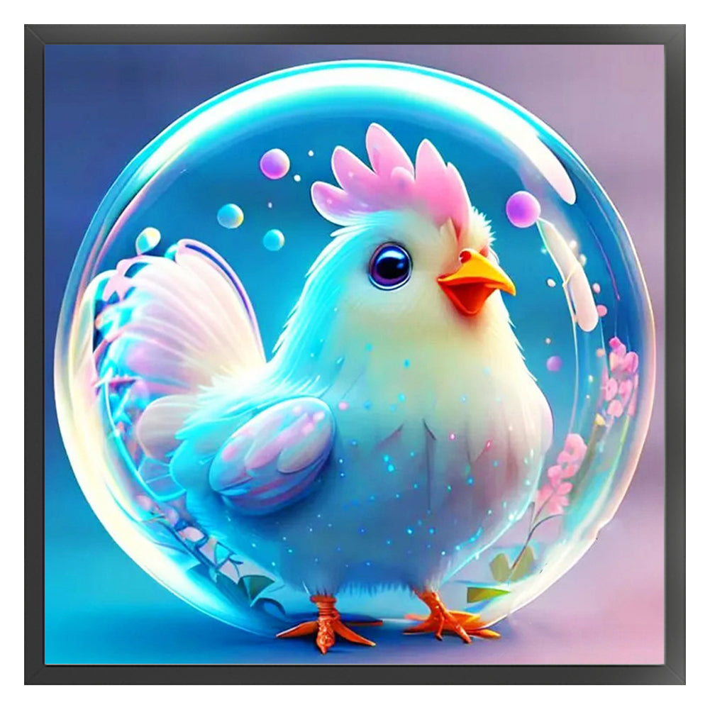 Crystal Ball Zodiac Sign-Rooster - 11CT Stamped Cross Stitch 40*40CM