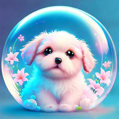 Crystal Ball Zodiac Sign-Dog - 11CT Stamped Cross Stitch 40*40CM