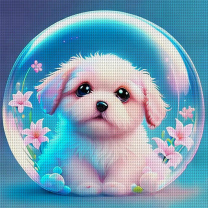 Crystal Ball Zodiac Sign-Dog - 11CT Stamped Cross Stitch 40*40CM