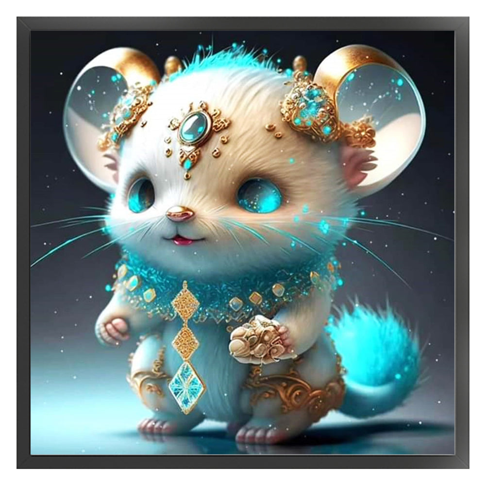 Zodiac Sign - Rat - 11CT Stamped Cross Stitch 40*40CM