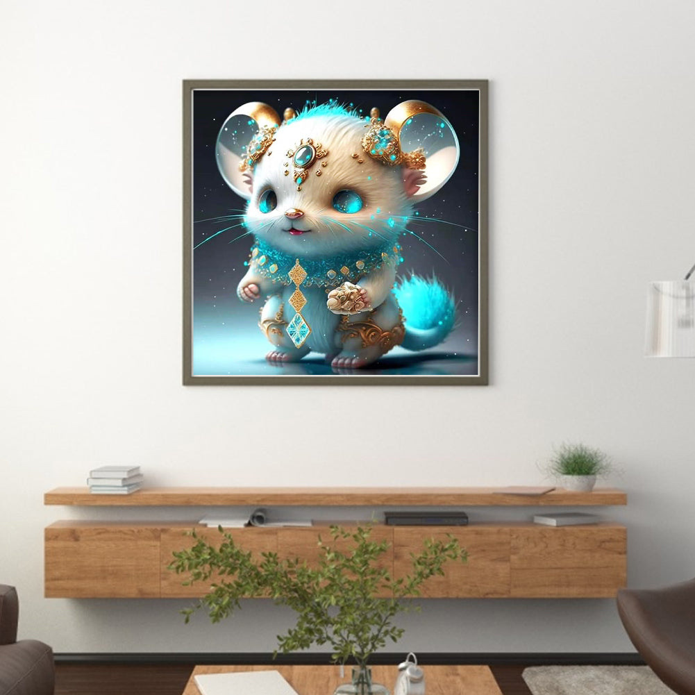 Zodiac Sign - Rat - 11CT Stamped Cross Stitch 40*40CM
