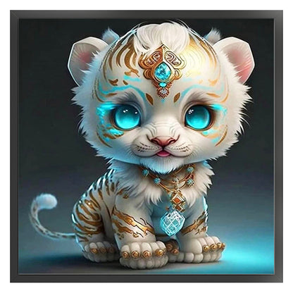 Zodiac Sign - Tiger - 11CT Stamped Cross Stitch 40*40CM