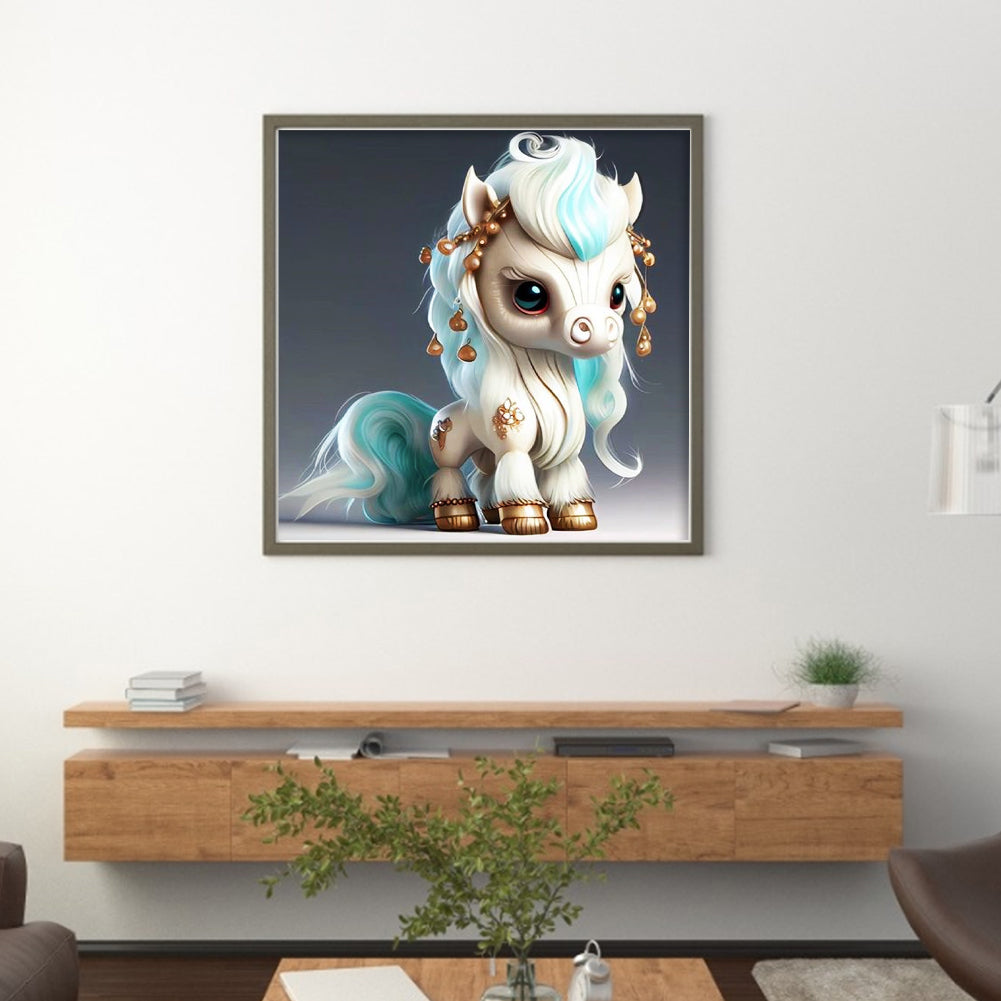 Zodiac Sign-Horse - 11CT Stamped Cross Stitch 40*40CM