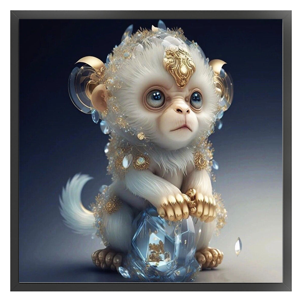 Twelve Zodiac Signs - Monkey - 11CT Stamped Cross Stitch 40*40CM