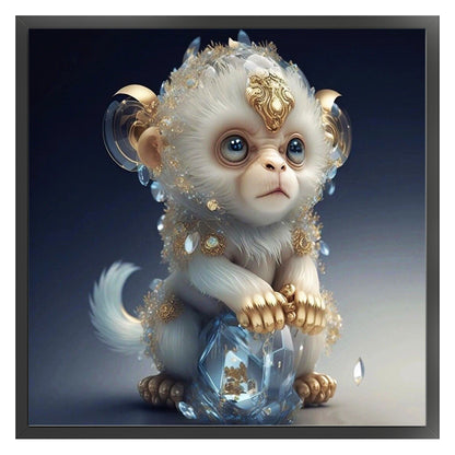 Twelve Zodiac Signs - Monkey - 11CT Stamped Cross Stitch 40*40CM