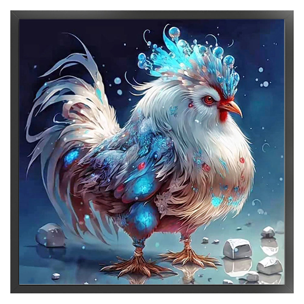 Zodiac Sign - Rooster - 11CT Stamped Cross Stitch 40*40CM