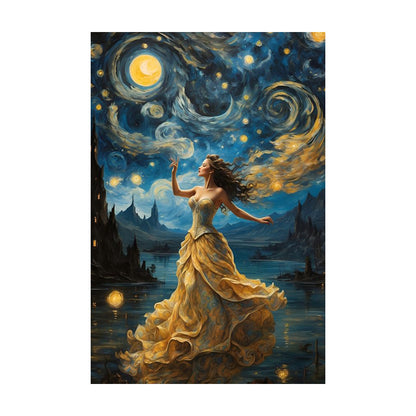 Beauty Under The Starry Sky - 16CT Stamped Cross Stitch 40*55CM