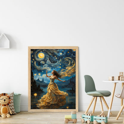 Beauty Under The Starry Sky - 16CT Stamped Cross Stitch 40*55CM