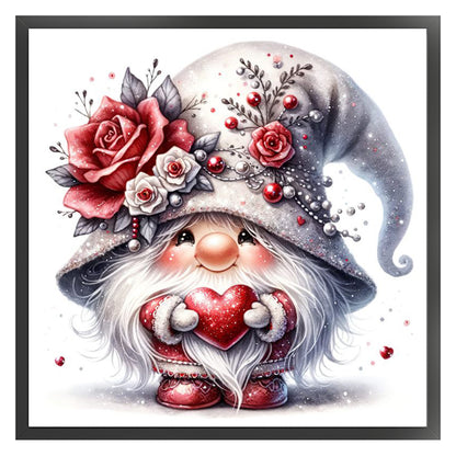 Flower Gnome - 18CT Stamped Cross Stitch 30*30CM