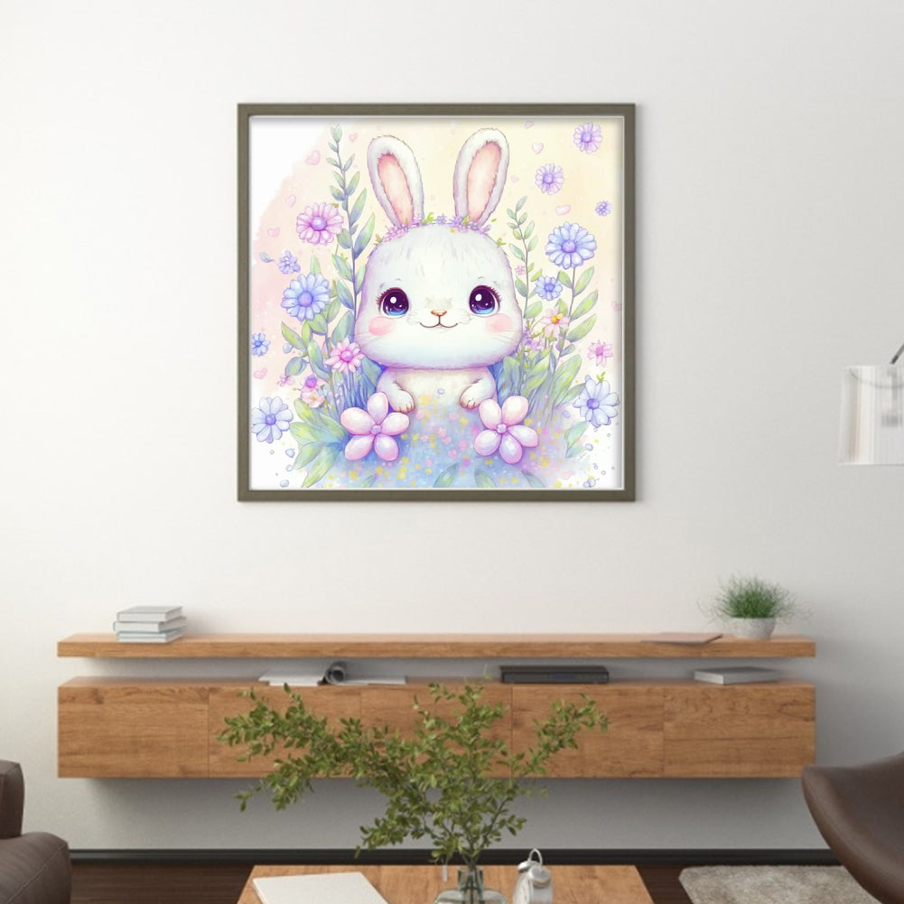 Zodiac Sign-Rabbit - 11CT Stamped Cross Stitch 40*40CM